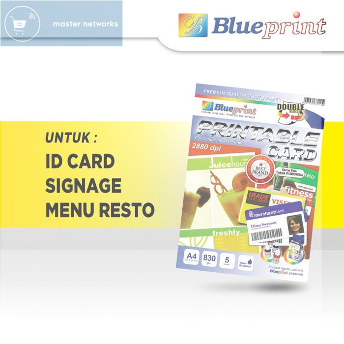 

Blueprint BP-PCA4830 Printable Card A4 isi 5 Lembar