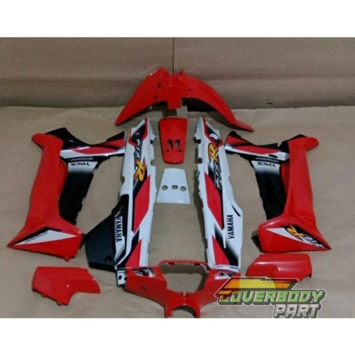 COVER BODY FULL SET HALUS YAMAHA FIZ R FIS R F1Z R 2001 MERAH PUTIH