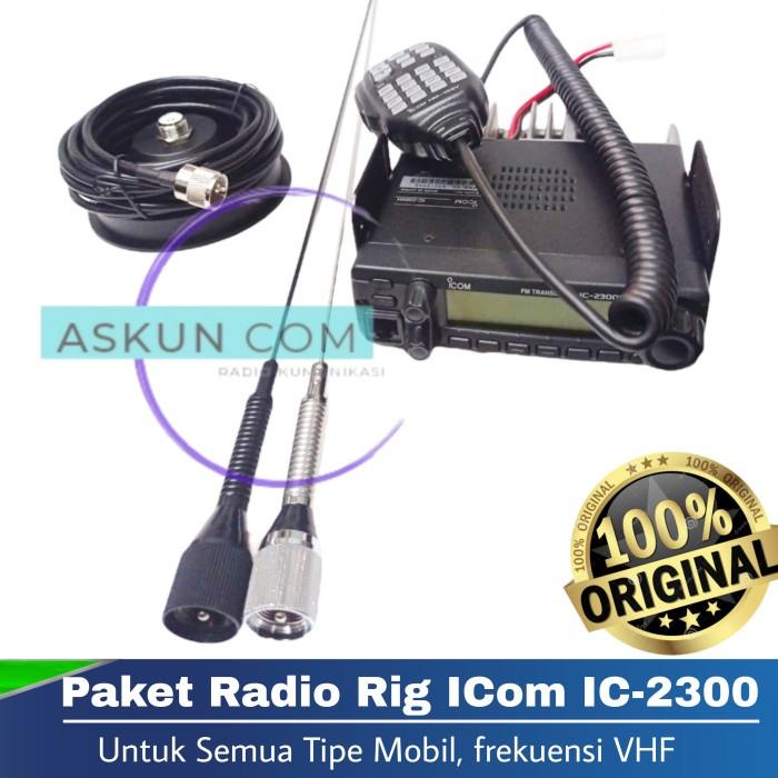 Paket Radio Rig Icom Ic 2300H Original Komplit Antena Bracket 28