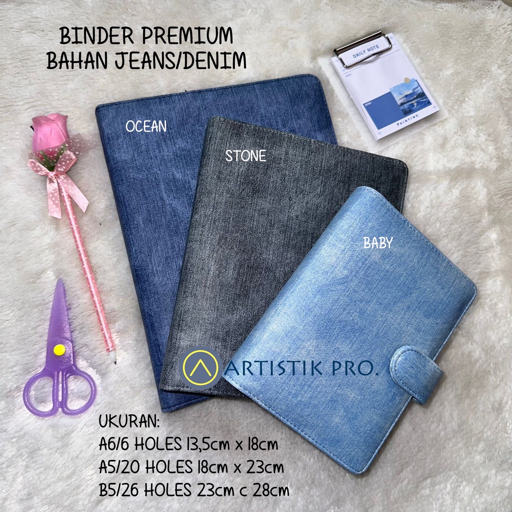 

BINDER JEANS PREMIUM. Ukuran A6, A5, B5
