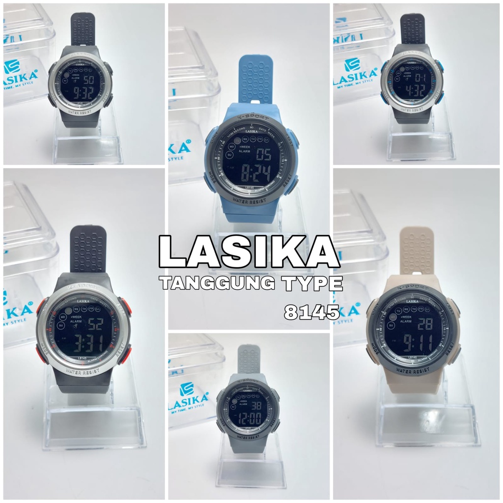 FREE BOX Jam Tangan Digital Unisex Water Resistant ORIGINAL LASIKA Type 8145