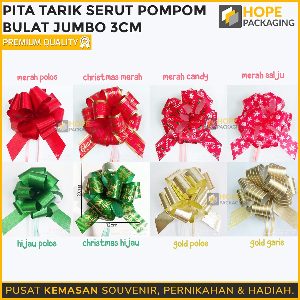 

Pita Tarik Serut Pompom Bulat Jumbo 3 cm