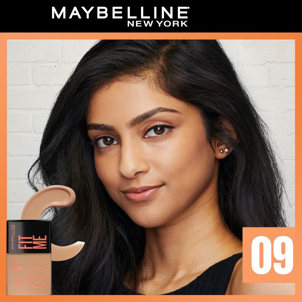 MAYBELLINE Fit Me Fresh Tint Spf 50 + Vitamin C 30mL  |Foundation Tint BY AILIN