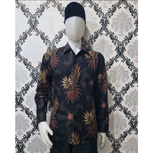 Baju Batik KEMEJA Pria Katun Premium Sragen Super FOURING KATUN || BAHAN HALUS LEMBUT M L XL L3 L5 REGULERFIT