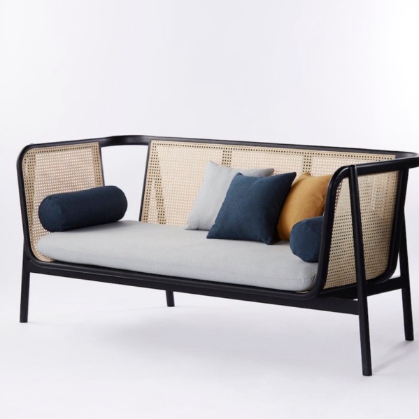 Sofa Rotan Dudukan Busa Kayu Jati Kursi Santai Rotan Kursi Tamu Rotan