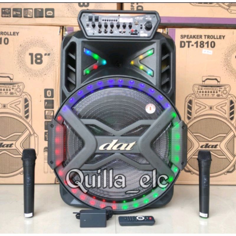 SPEAKER DAT 1810. SPEAKER DAT 18 INCHI SPEAKER KARAOKE. SPEAKER BLUETOOTH