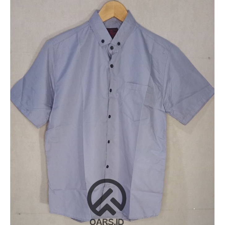 Kemeja Pria Polos Lengan panjang dan lengan pendek Warna Abu Abu Muda Softgrey grey jumbo - kemeja warna abu muda gre grey softgrey hem polos abu
