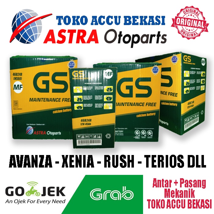 GS Astra MF NS60 Aki Mobil Avanza Xenia Rush Terios