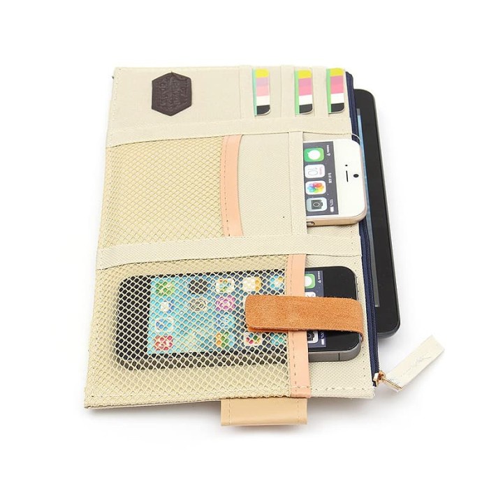 Sunvisor Car Organizer Tempat Kartu Emoney Tissue Pen Mobil Sun Visor
