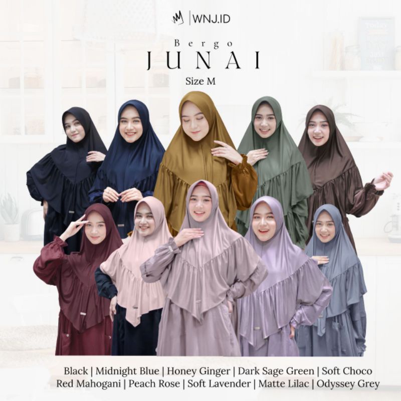 BERGO JUNAI BY WNJ|KHIMAR INSTAN|HIJAB INSTAN