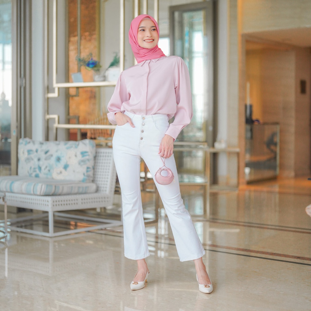 HijabChic x ZytaDelia Haiva Broken White Denim