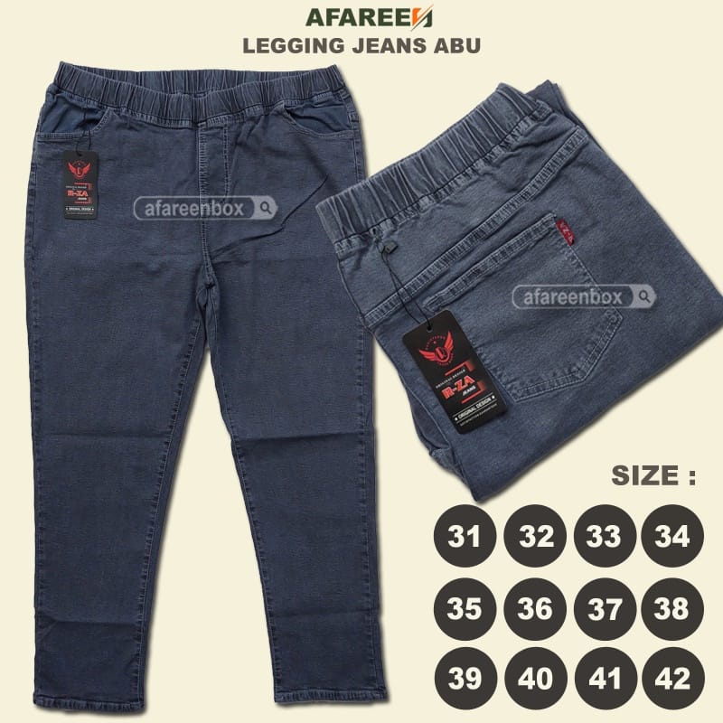 CELAN JEANS PINGGANG KARET | JEGGING JEANS | LEGGING | CELANA PANJANG WANITA