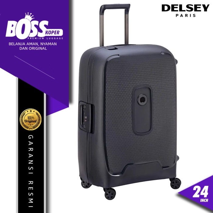 Koper Tanpa Resleting Medium DELSEY (Moncey) Hardcase 24 Inch Frame