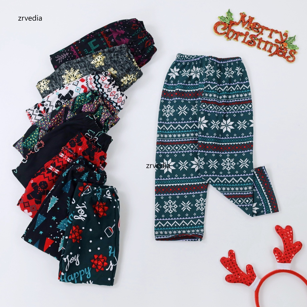 [KATUN KOREA] Legging Cecilia uk Bayi 3-12 Bulan IMPORT PREMIUM / Celana Panjang Anak Perempuan IMPORT SPESIAL CHRISTMAS