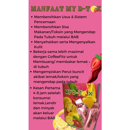 MY D TOX detox jelly lemon &amp; strawberry