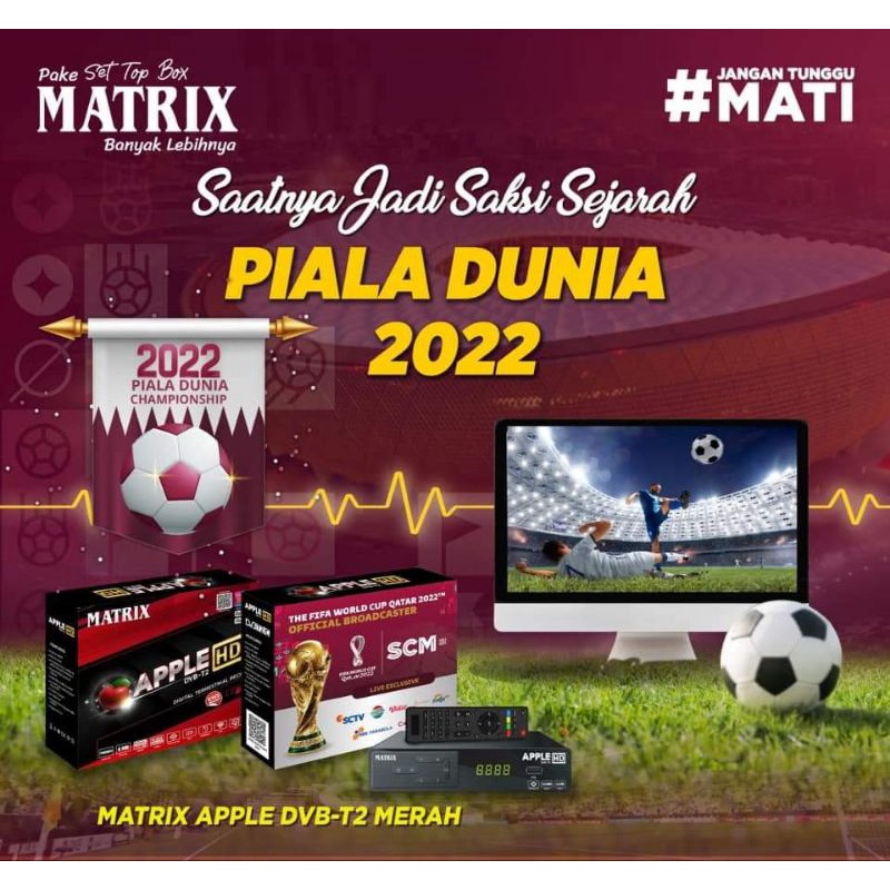 STB TV DIGITAL STB ( Set Top Box ) DVB T2 UHF DIGITAL MATRIX HD/STB MERAH 2IP/ STB BURGER / STB APPL