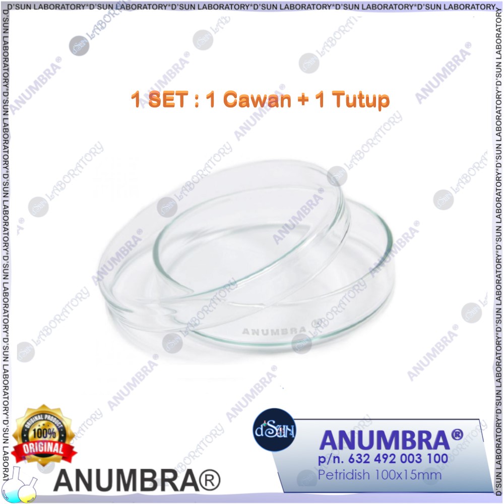 ANUMBRA Petri Dishes 100x15 (Cawan Petri)