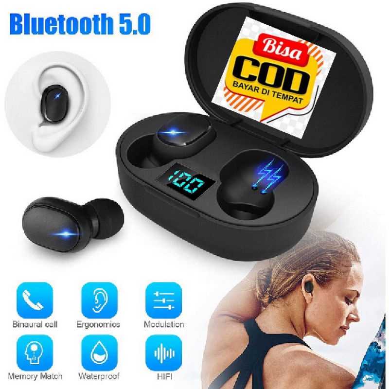 TWS E6S Handset Bluetooth Earphone Charging