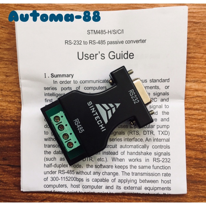 Plc Rs232-Rs485 Converter Rs-232 To Rs-485 Serial Extender