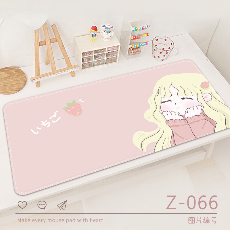 Mouse Pad Ukuran 800x300mm Bahan Karet Motif Astronot Untuk Laptop / Komputer