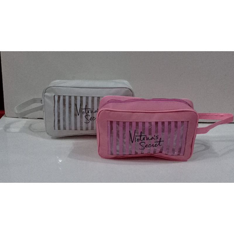 POUCH KOSMETIK KOTAK MIKA SALUR - TEMPAT MAKE UP