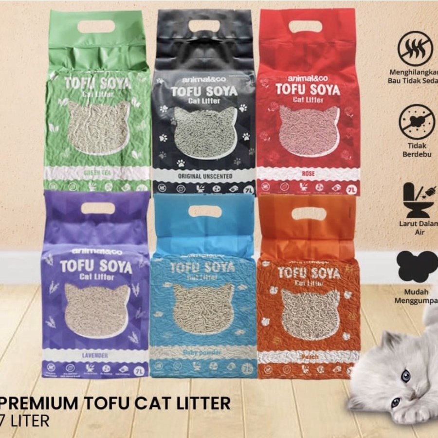 Animal &amp; Co Cat Litter / Pasir Kucing 7 liter (KHUSUS INSTANT DAN SAME DAY)