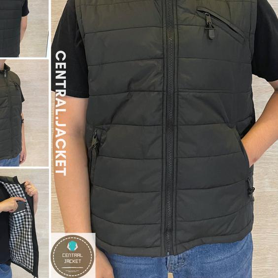 JAKET ROMPI PARASUT PRIA - VEST HOODIE - ROMPI MOTOR WINDPROOF - Kuning, XL