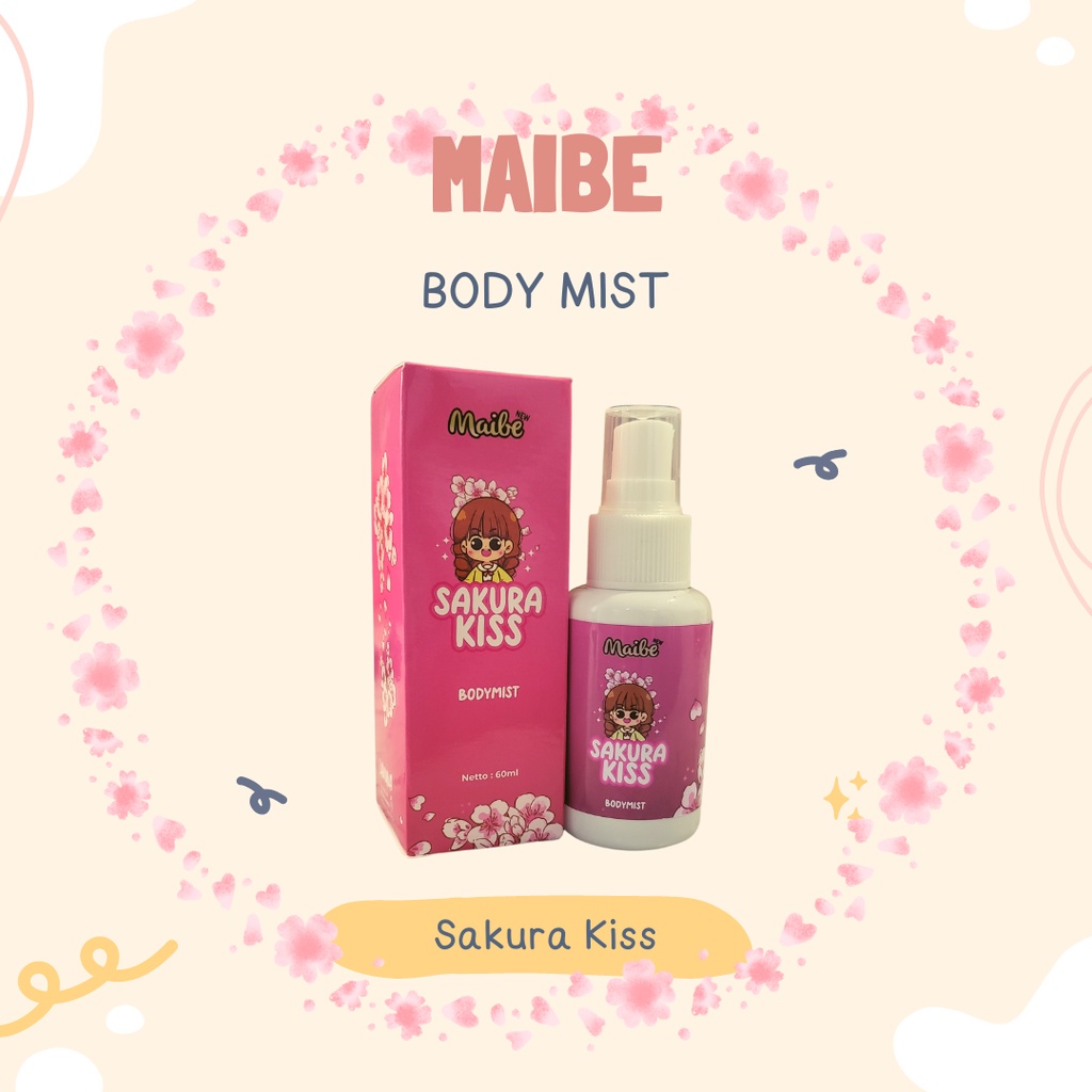 READY BODY MIST MAIBE / BODYMIST MAIBE SAKURA KISS | POPPING POPCORN | CHOUX OPIUM | BABY SWEET