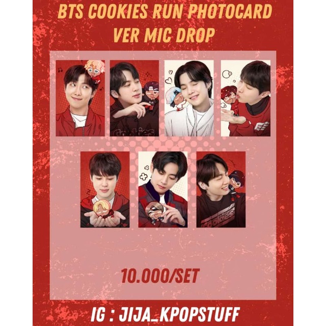 

BTS x Cookie Run KingDom Photocard (MIC DROP VER)