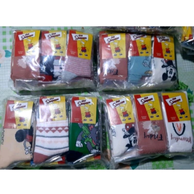 OBRAL ( 12 PASANG ) kaos kaki anak Tk-sd motif lucu&quot; panjang