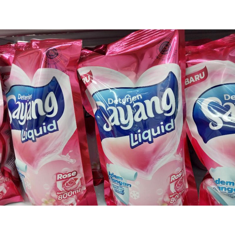 DETERJEN SAYANG LIQUID 750ml/720ml Rose/original fresh