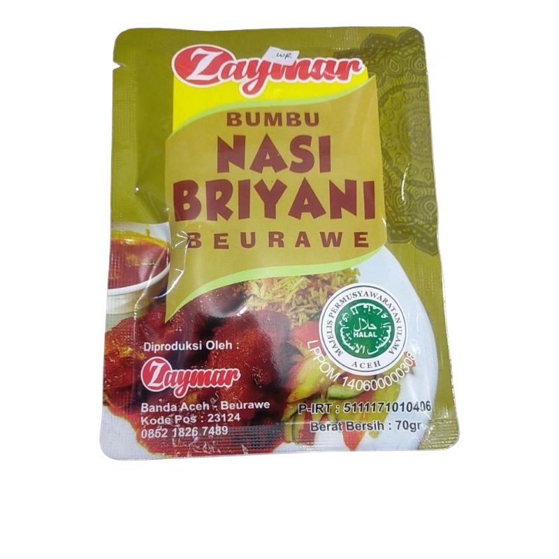 

Bumbu nasi Briyani | oleh oleh khas Aceh