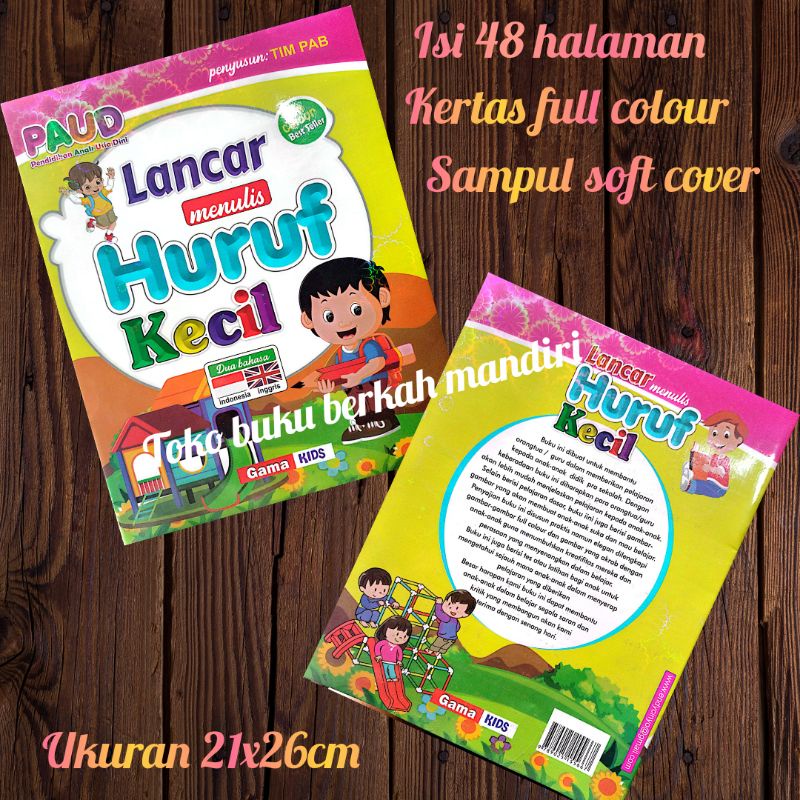 buku lancar menulis huruf kecil