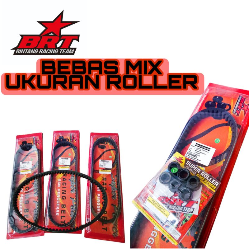 Van Belt BRT RACING V Belt Vario 125 Old Lama  KZR Vario 125 lampu bohlam BINTANG RACING TEAM