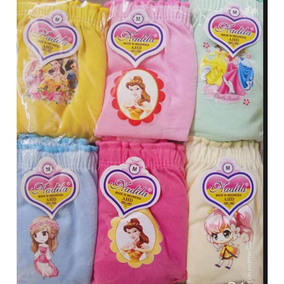 promo termurah..12 CD ANAK KARAKTER CELANA DALAM ANAK PEREMPUAN