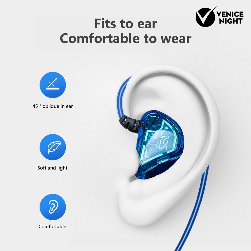 (VNEP) (Berkabel) X62 Graphene Driver Dinamis 3.5mm In-Ear Earphone HiFi Bass Sports Headset