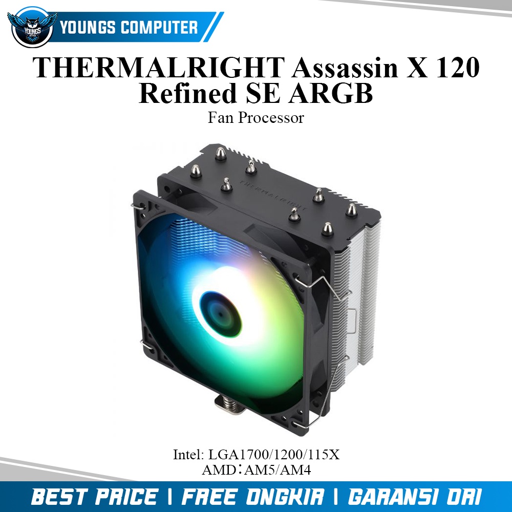 CPU COOLER THERMALRIGHT Assassin X 120 Refined SE ARGB (Intel/AMD)