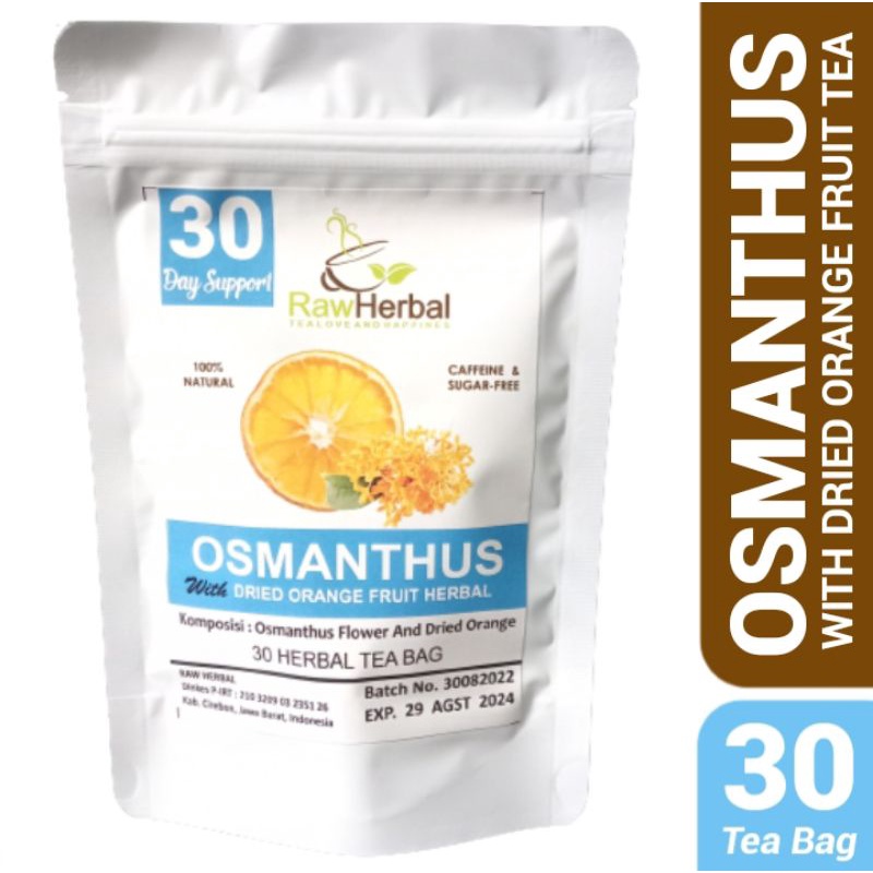 Osmanthus Flower With Dried Orange Fruit Herbal Tea Isi 30 Tea Bag