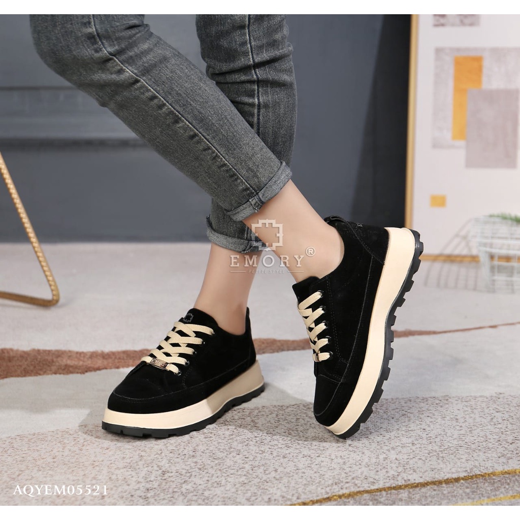 SB EMORY Azella Sepatu Wanita Wedges Sneaker Import AQYEMO5521