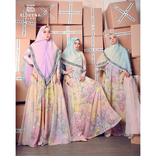 Dress Adelia FS Padusi Ramo Ramo by Eldeena syari ready