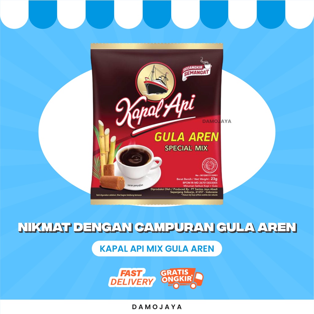 

Minuman Kopi Bubuk Kapal Api Mix Gula Aren 1 Renceng Termurah Terlaris By Damo Shop