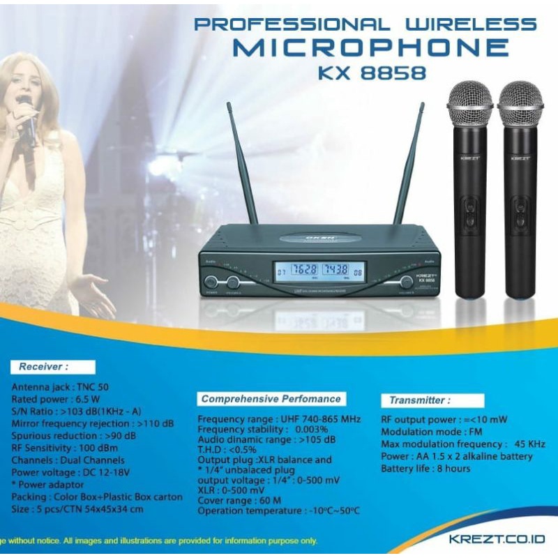 Mic Krezt KX- 8858 Wireless handle