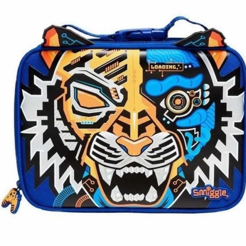 Smiggle Hey Tiger Blue Backpack Lunchbox Pencil Case