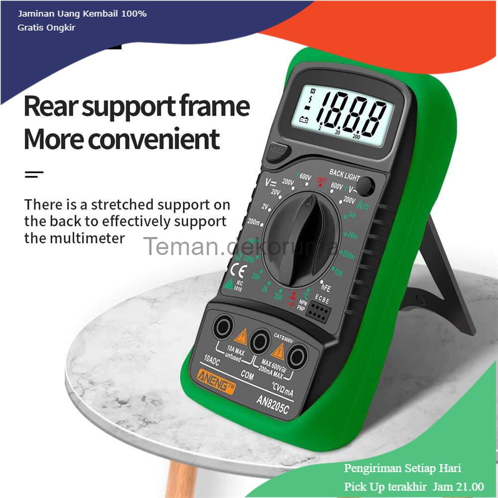 TD- PR2 ANENG Digital Multimeter Voltage Tester - AN8205C