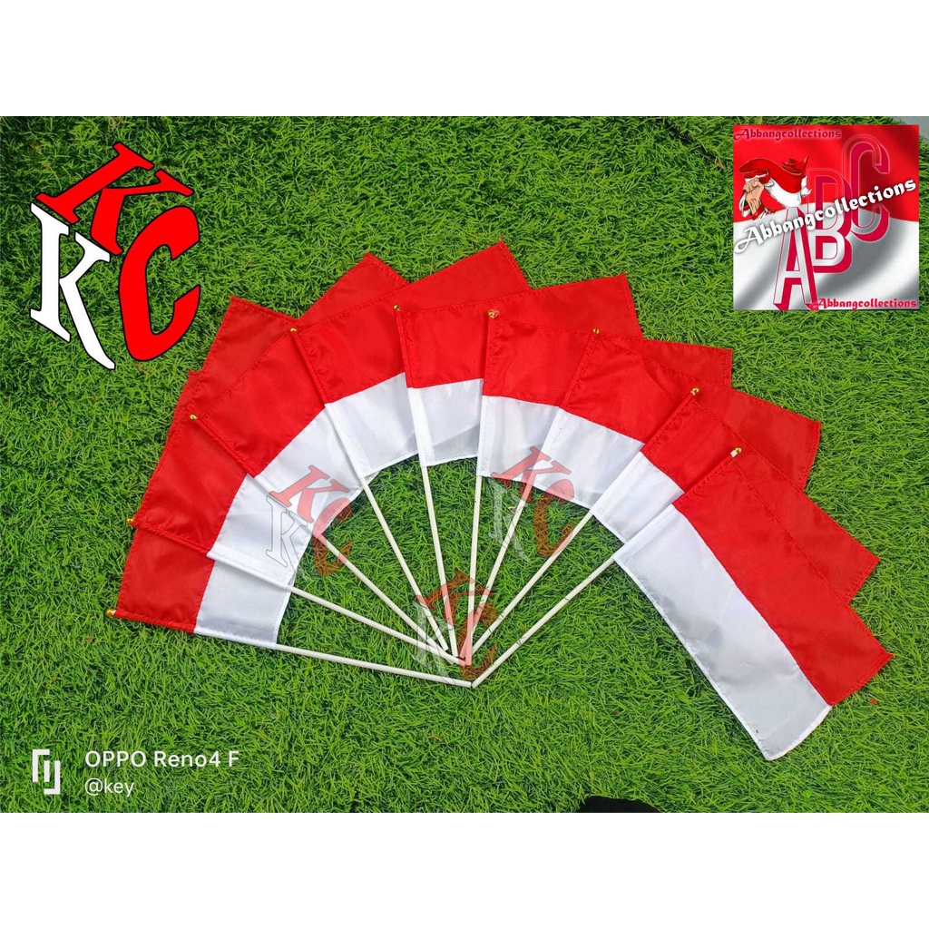 BENDERA TANGAN MERAH PUTIH BENDERA IRING IRINGAN BENDERA KECIL BENDERA PAWAI