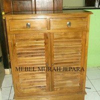 lemari sepatu jati, lemari sandal minimalis, mebel jepara