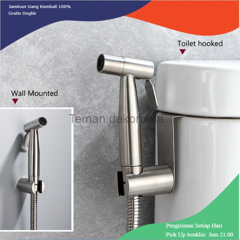 TD - PR MELLRAIN Kepala Shower Kloset Bidet Water Spray 5Set Hose - T103