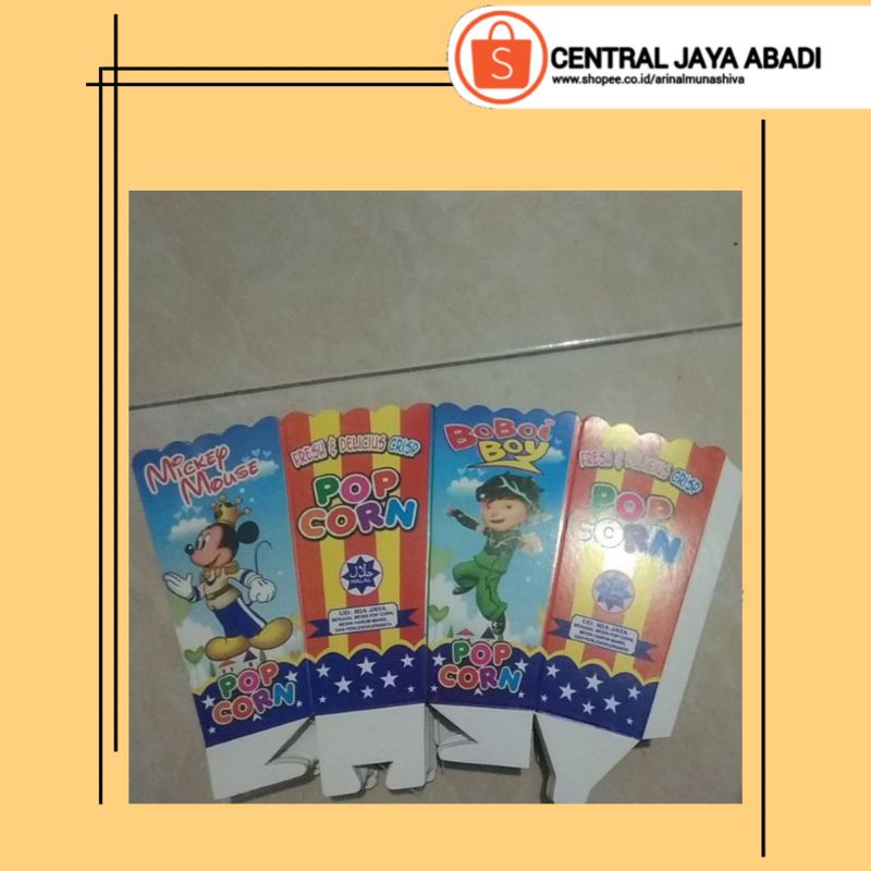 

100 LEMBAR KERTAS POPCORN 12 × 6 BAHAN IVORY PUTIH HIGH QUALITY DUS POP CORN BOX POPCORN KOTAK POPCORN KEMASAN POP CORN PRODUK TERBARU KUALITAS TERBAIK | CENTRAL JAYA ABADI 5827