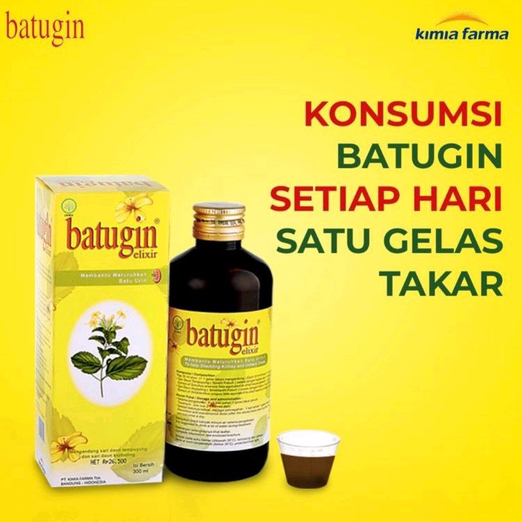 Batugin Elixir 300 ml JUMBO peluruh batu ginjal, anyang2, asam urat