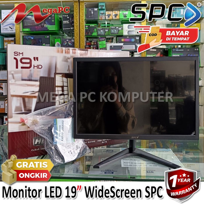 Monitor Layar LED 19 Inch WideScreen SPC Baru